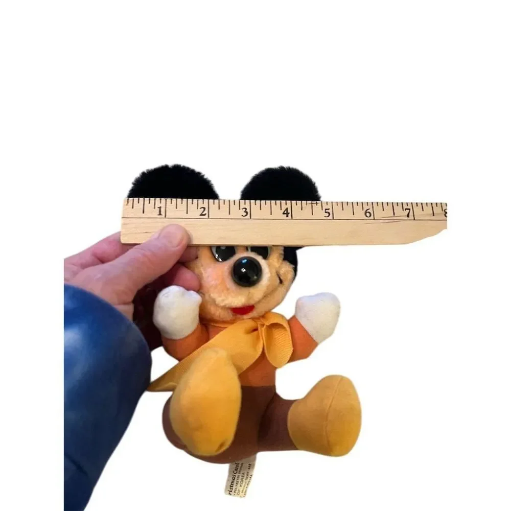 Vintage‎ Disney Mickey's Christmas Carol Tiny Tim Mickey Mouse Plush